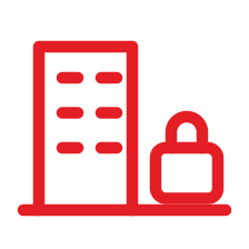 Office building with lock, commercial locksmith