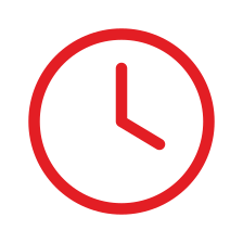 Clock, open 24 hours