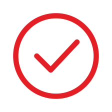 Tick in a circle, professional and reliable