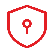 Shield with keyhole, security upgrade
