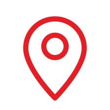 Map pin, service area